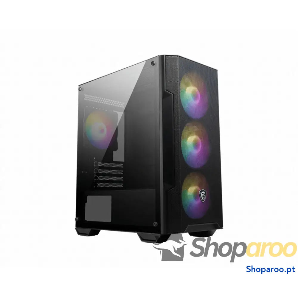 Caixa Semitorre ATX MSI MAG FORGE M100A Branco Preto Multicolor