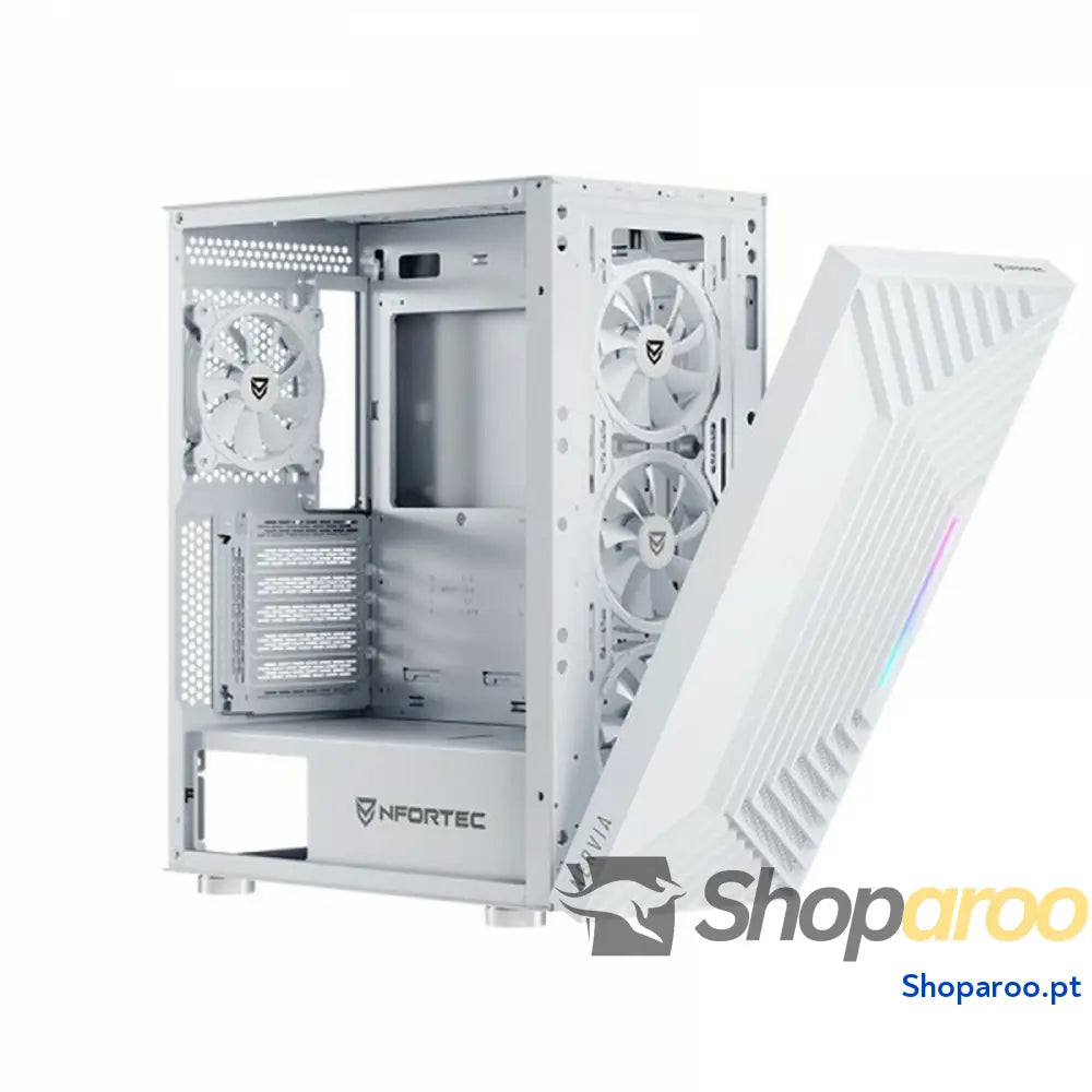 Caixa Semitorre ATX Nfortec NF-CS-NERVIA-W Branco