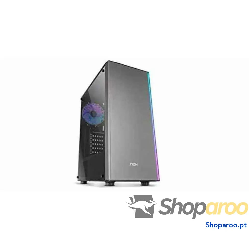 Caixa Semitorre ATX Nox-Xtreme Infinity Omega RGB Preto Cinzento