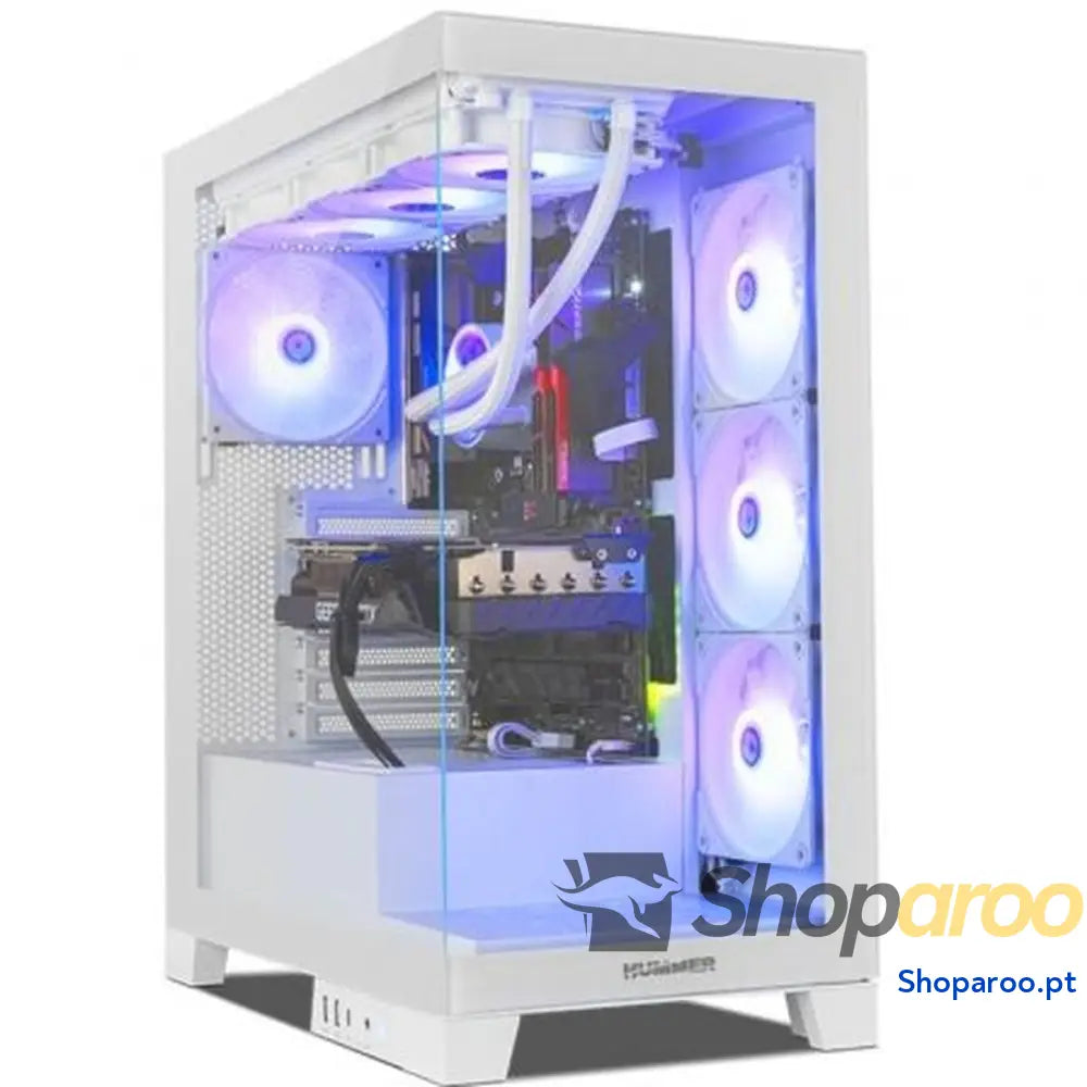 Caixa Semitorre ATX Nox-Xtreme NXHUMMERGLOCKWH Branco