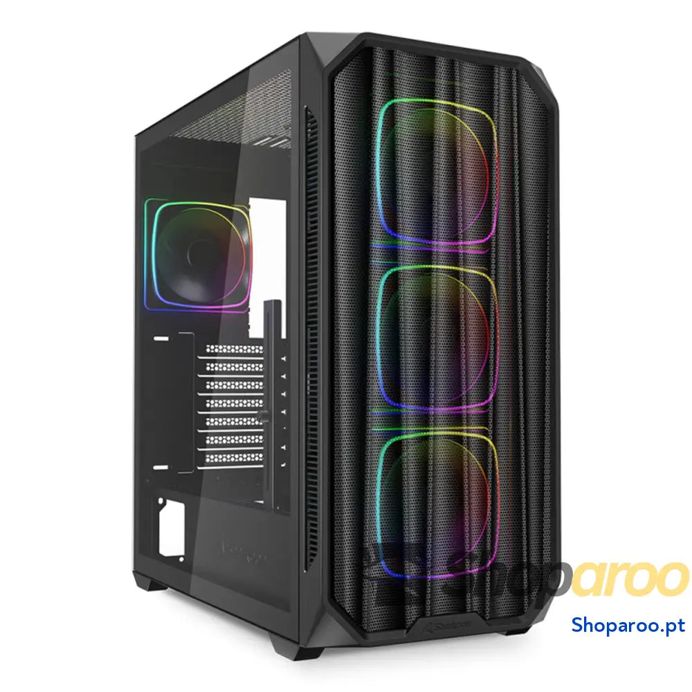 Caixa Semitorre ATX Sharkoon AK5M RGB Preto