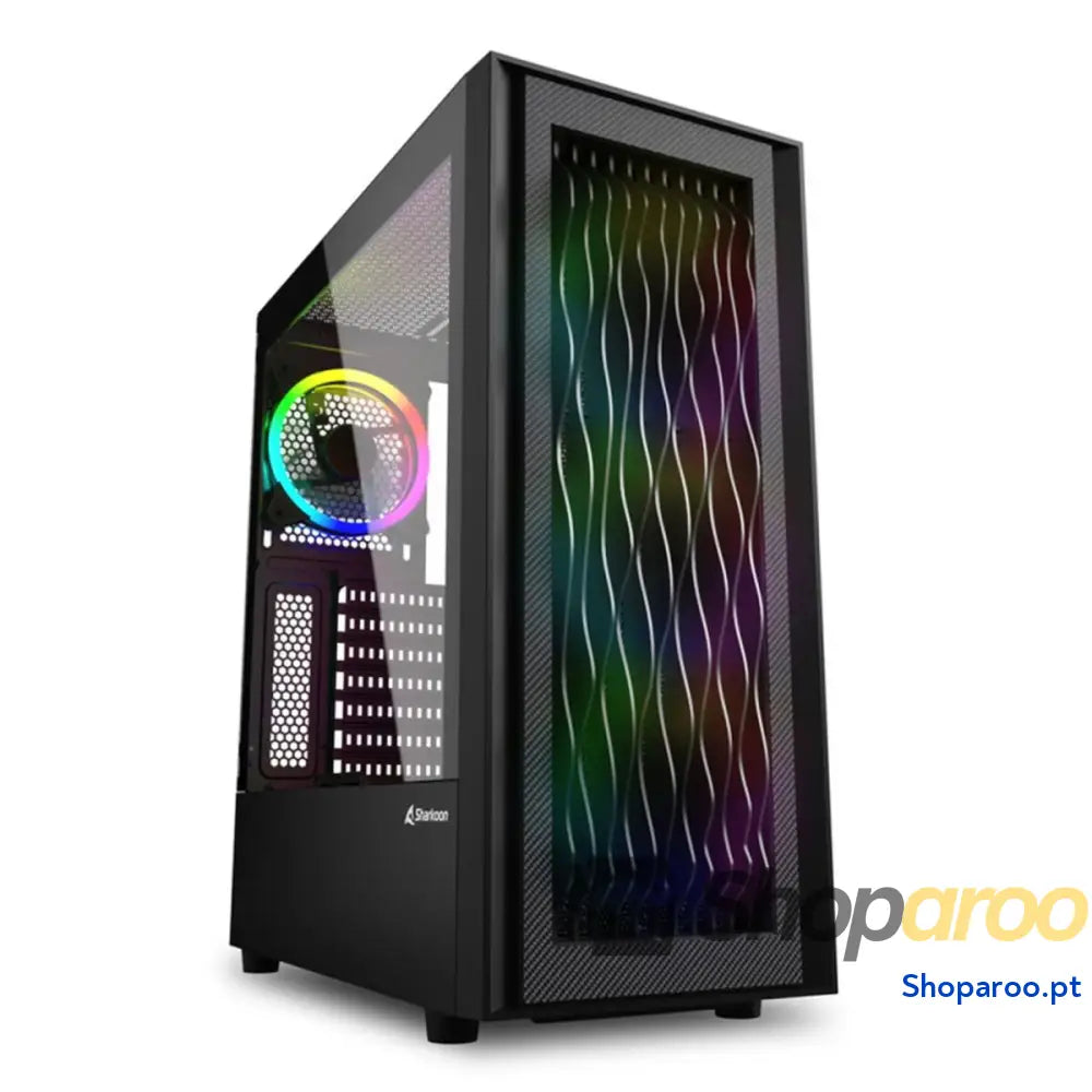 Caixa Semitorre ATX Sharkoon RGB Wave Preto
