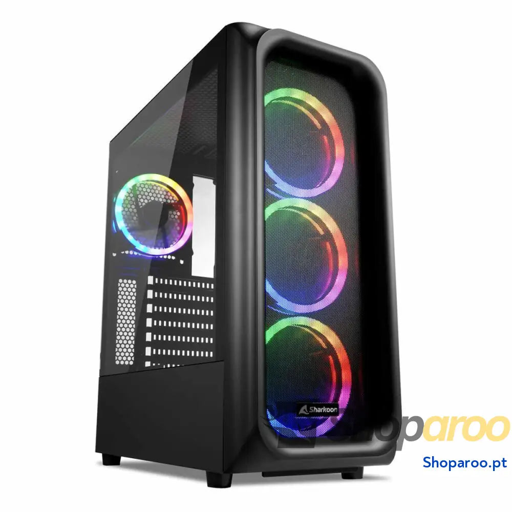 Caixa Semitorre ATX Sharkoon TK5M RGB ATX Preto