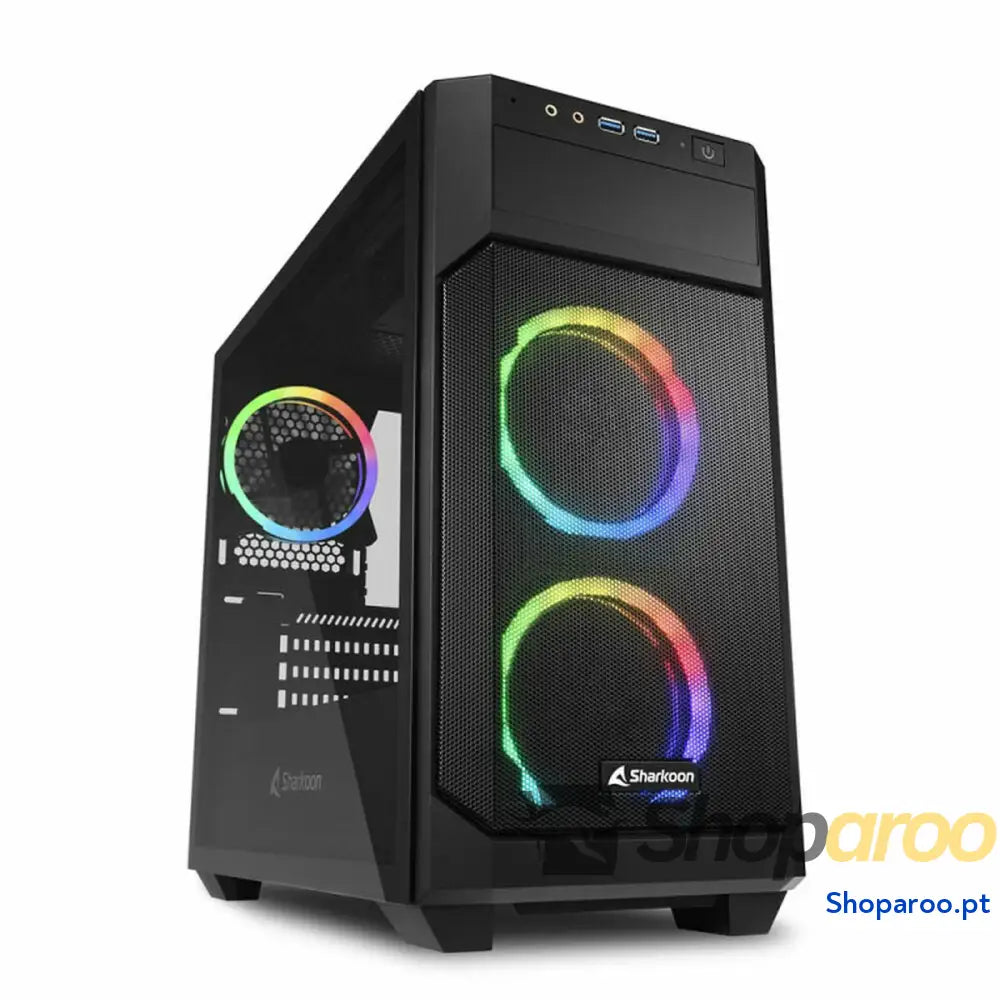 Caixa Semitorre ATX Sharkoon V1000 RGB Preto
