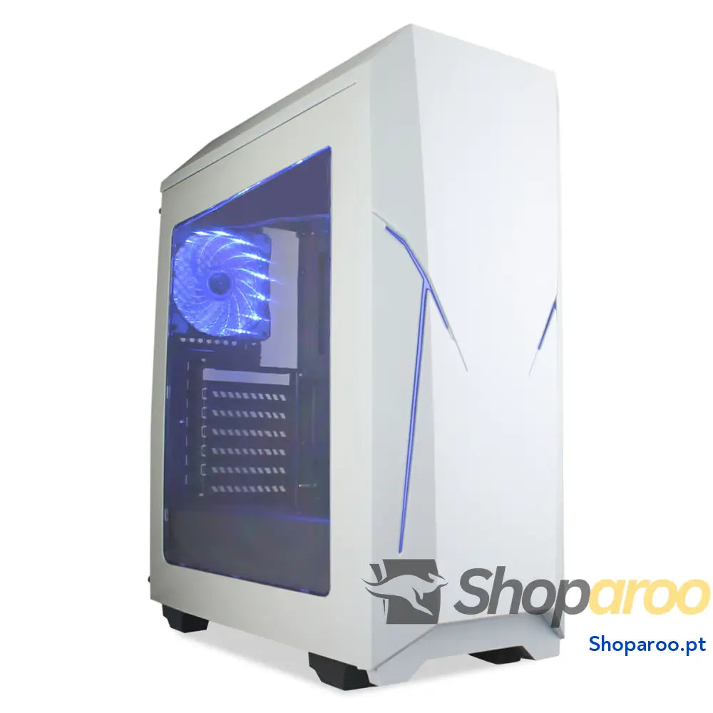 Caixa Semitorre ATX Talius Xentinel Azul Branco Preto/Branco