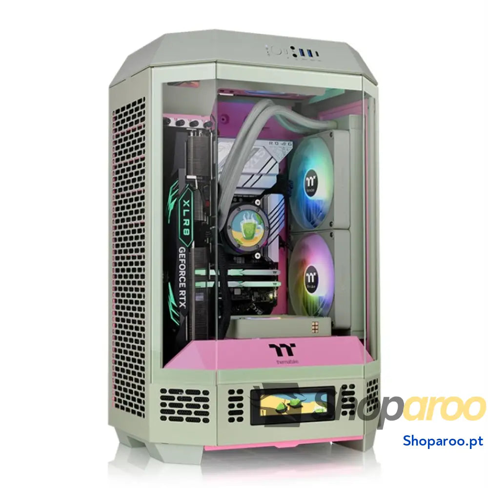 Caixa Semitorre ATX THERMALTAKE Tower 300 Matcha Plum