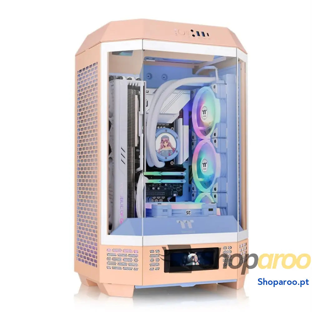 Caixa Semitorre ATX THERMALTAKE Tower 300 Peach Fuzz Pêssego