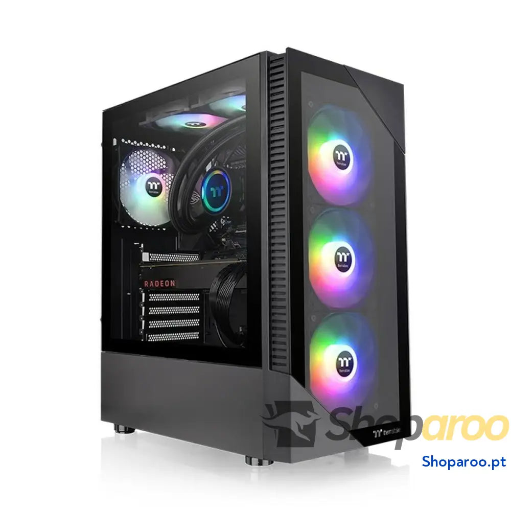 Caixa Semitorre ATX THERMALTAKE View 200 TG ARGB Preto