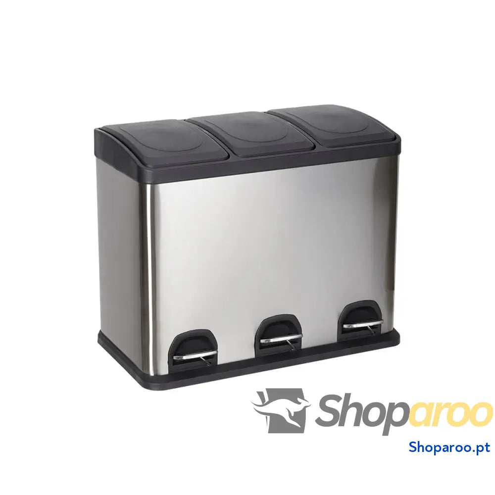 Caixote de Lixo para Reciclagem Confortime Aço inoxidável 45 L