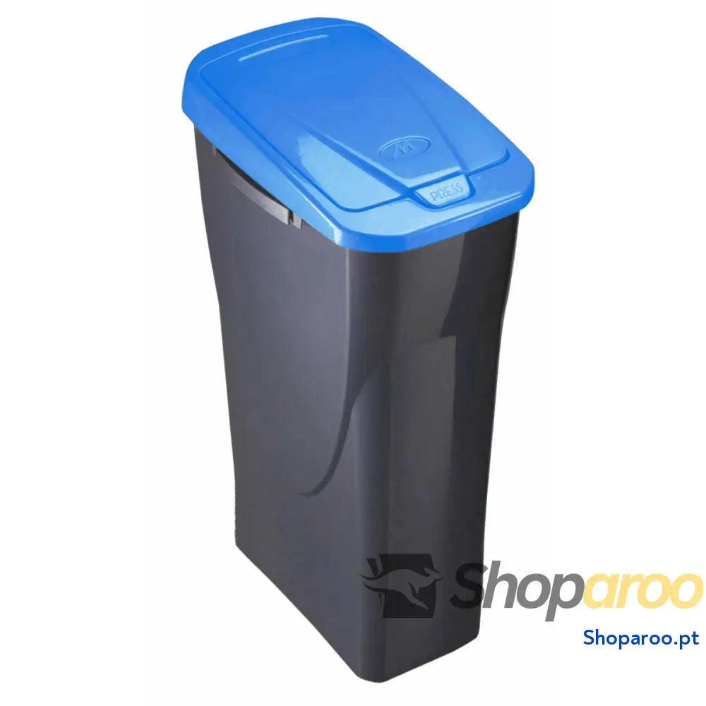 Caixote de Lixo para Reciclagem Mondex Ecobin Azul Com tampa