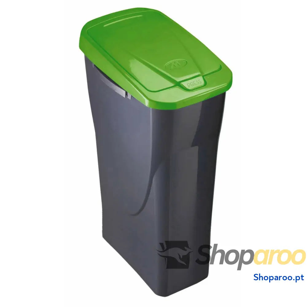 Caixote de Lixo para Reciclagem Mondex Ecobin Verde Com tampa