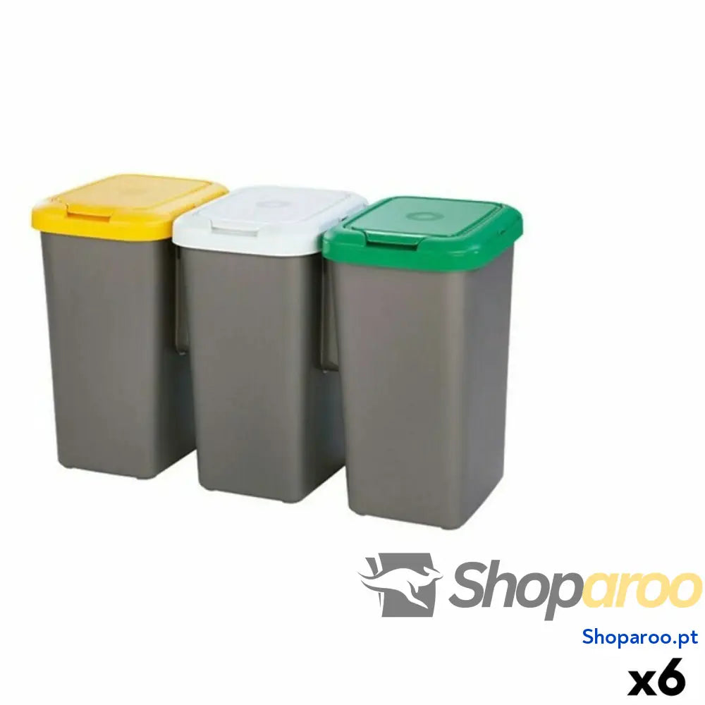 Caixote de Lixo para Reciclagem Tontarelli 8105744A28E (6 Unidades)