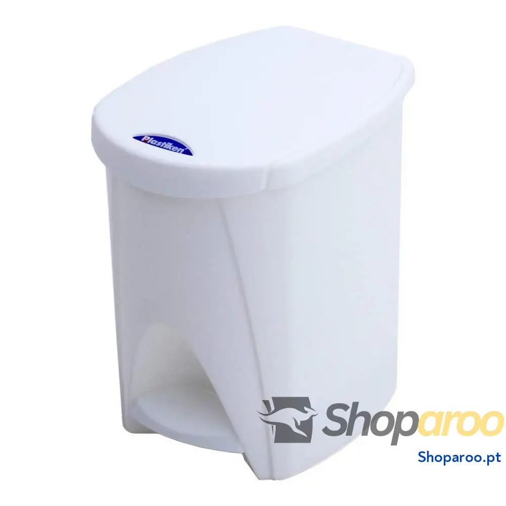 Caixote do Lixo com Pedal Plastiken Branco PVC
