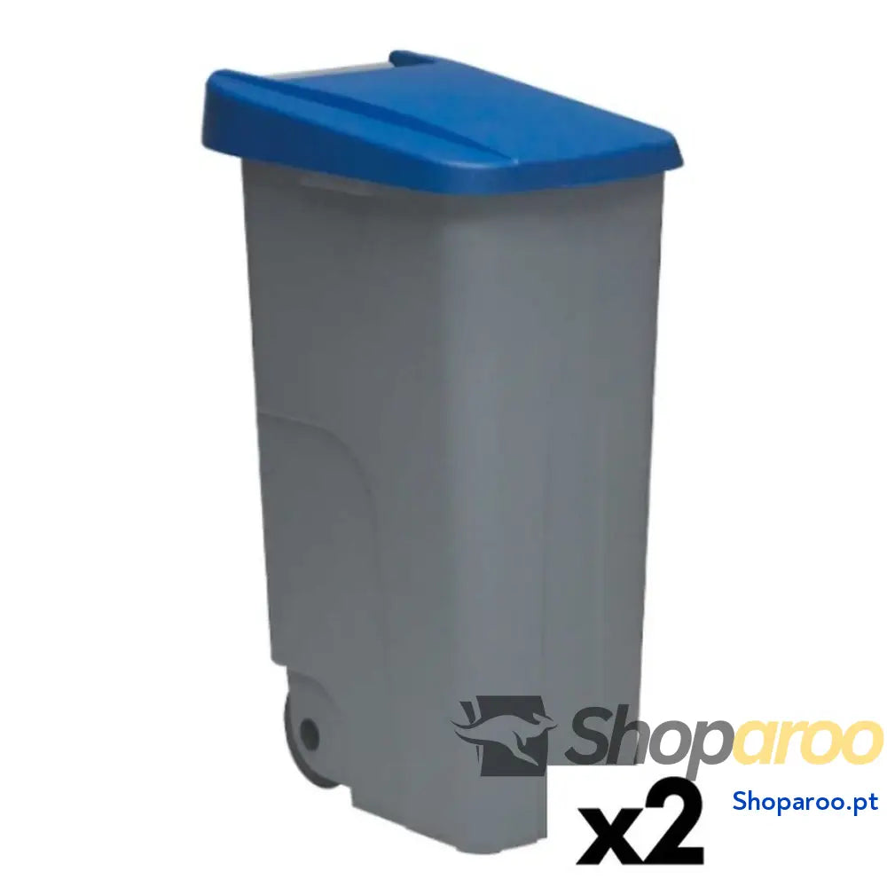 Caixote do Lixo com Rodas Denox 85 L Azul 58 x 41 x 76 cm