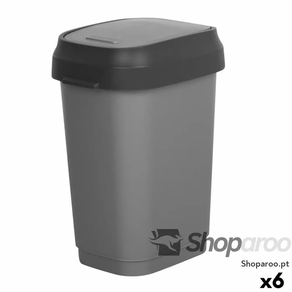 Caixote do lixo Curver Cinzento escuro Plástico 35 L (6 Unidades)