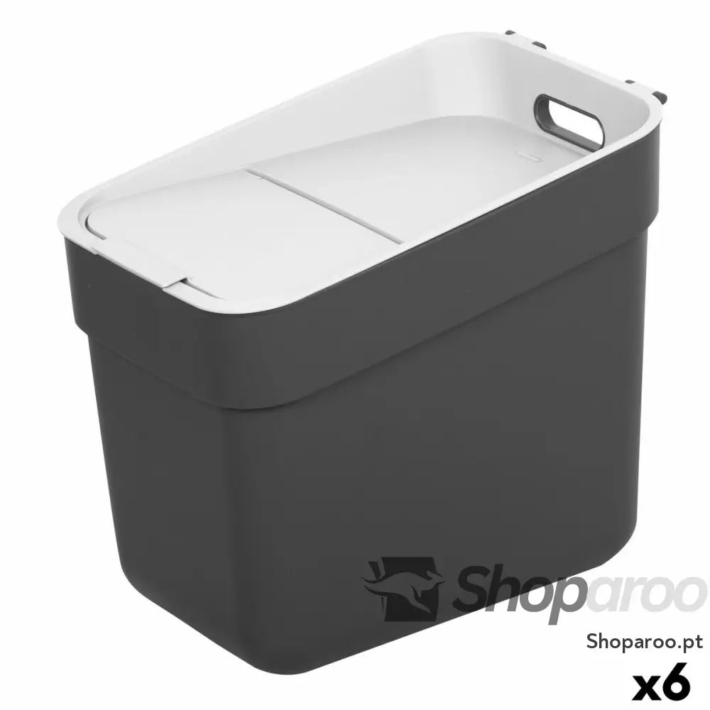 Caixote do lixo Curver Cinzento Plástico 20 L (6 Unidades)