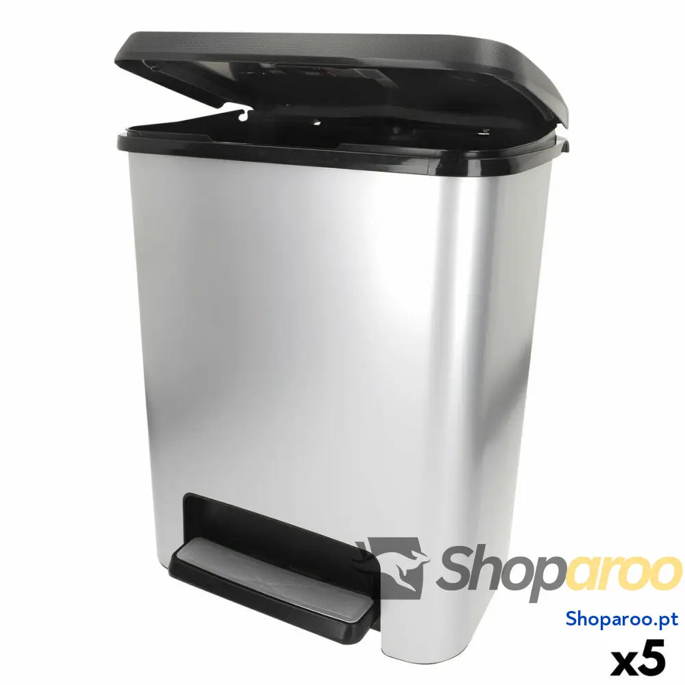 Caixote do lixo Curver Cinzento Plástico 25 L (5 Unidades)