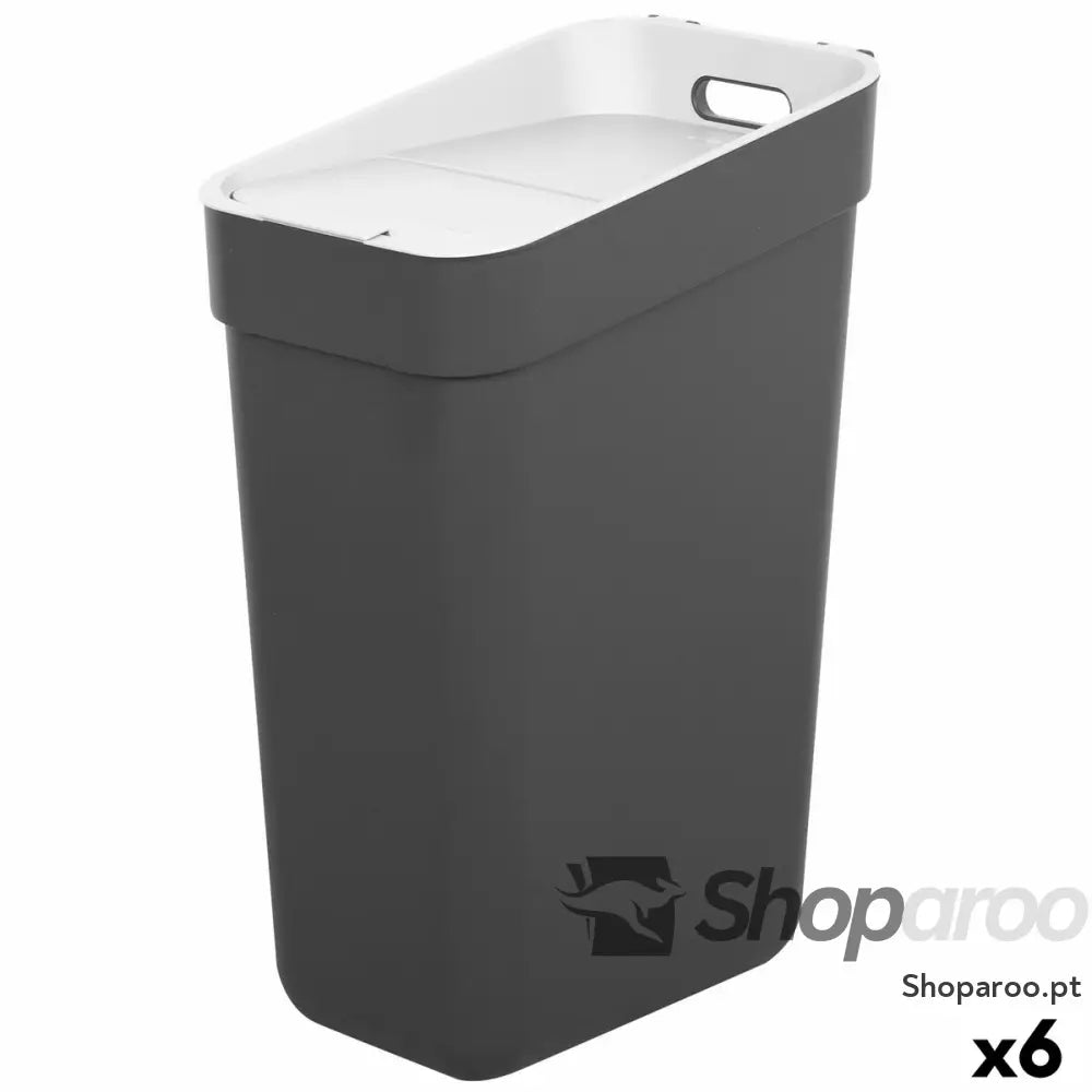 Caixote do lixo Curver Cinzento Plástico 30 L (6 Unidades)