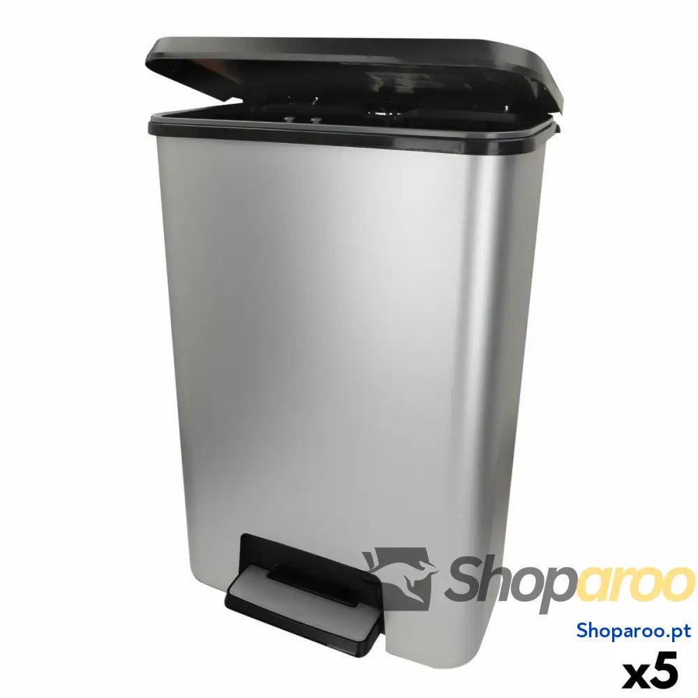 Caixote do lixo Curver Cinzento Plástico 50 L (5 Unidades)