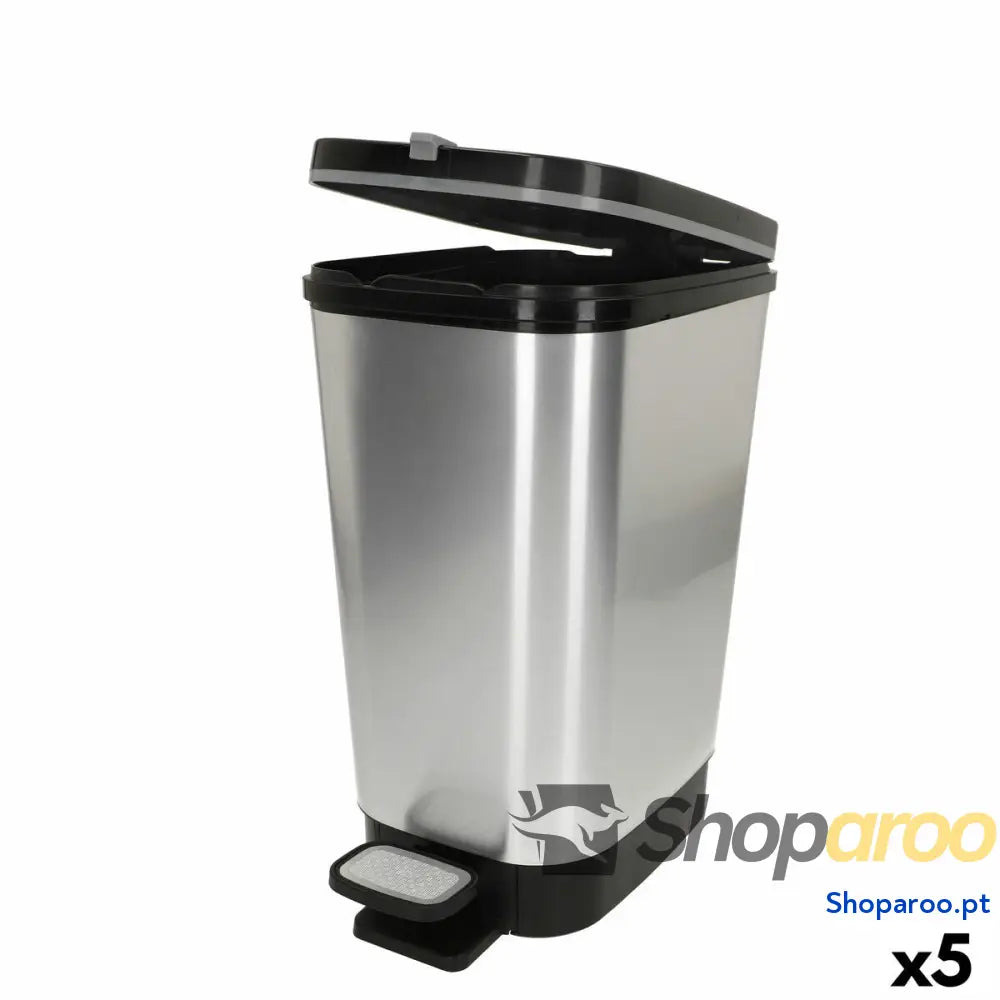 Caixote do lixo Curver Cinzento Plástico 6 L (5 Unidades)