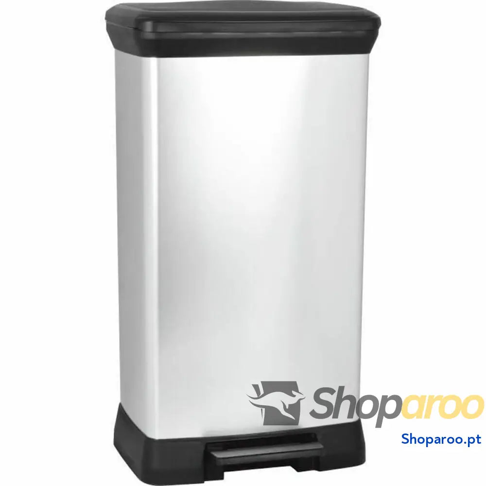 Caixote do lixo Curver CURVER Prateado Metal 50 L