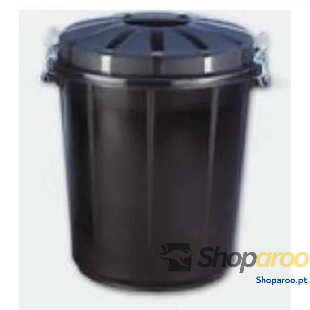 Caixote do lixo Denox 70 L Preto Plástico