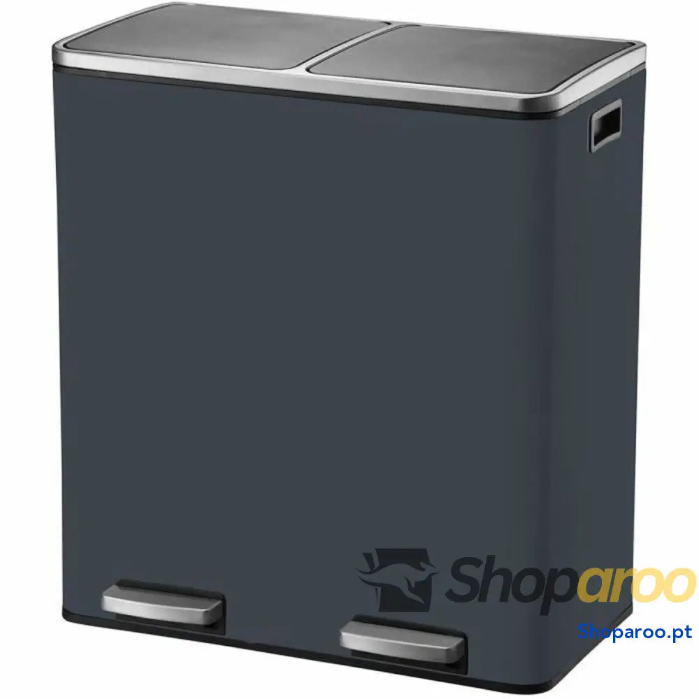 Caixote do lixo Kitchen Move Cinzento Aço inoxidável 60 L