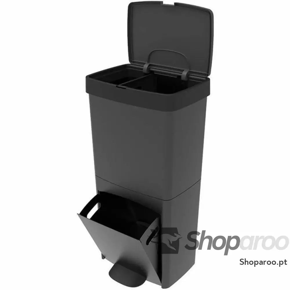 Caixote do lixo Kitchen Move Cinzento Plástico 70 L