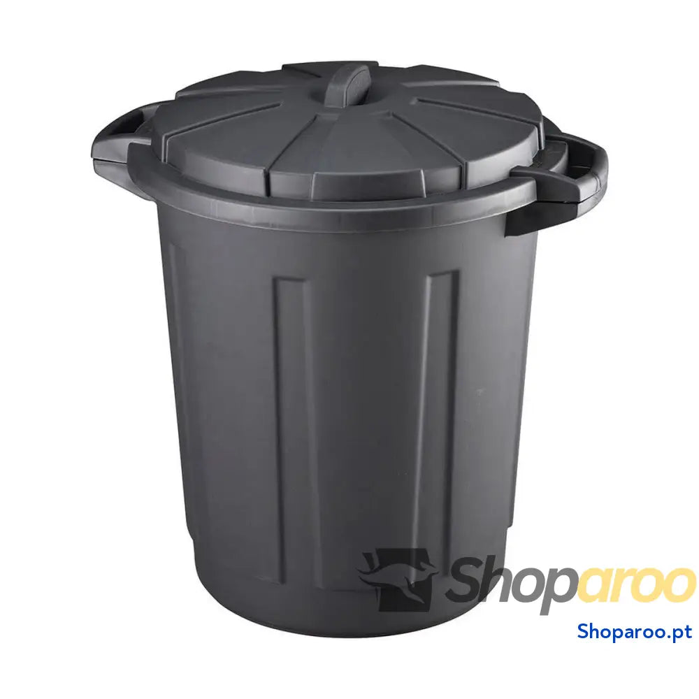 Caixote do lixo Mondex Preto Multicolor Polipropileno 80 L