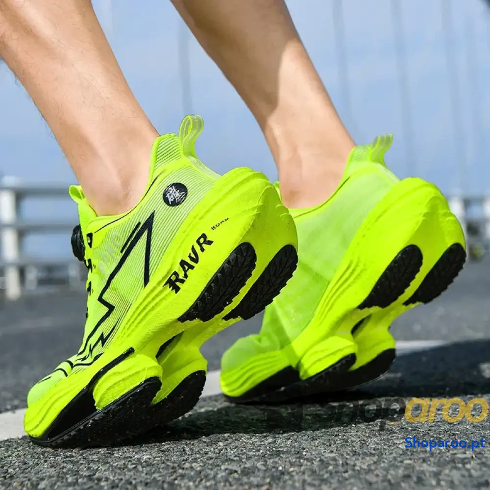 Calçado desportivo de corrida masculino com placa carbono LETCOMFIT