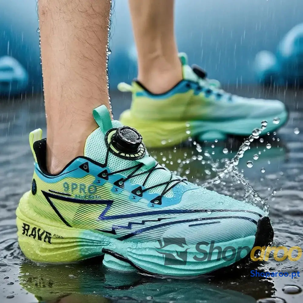 Calçado desportivo de corrida masculino com placa carbono LETCOMFIT