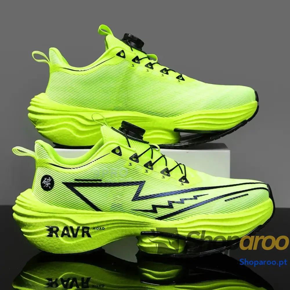 Calçado desportivo de corrida masculino com placa carbono LETCOMFIT