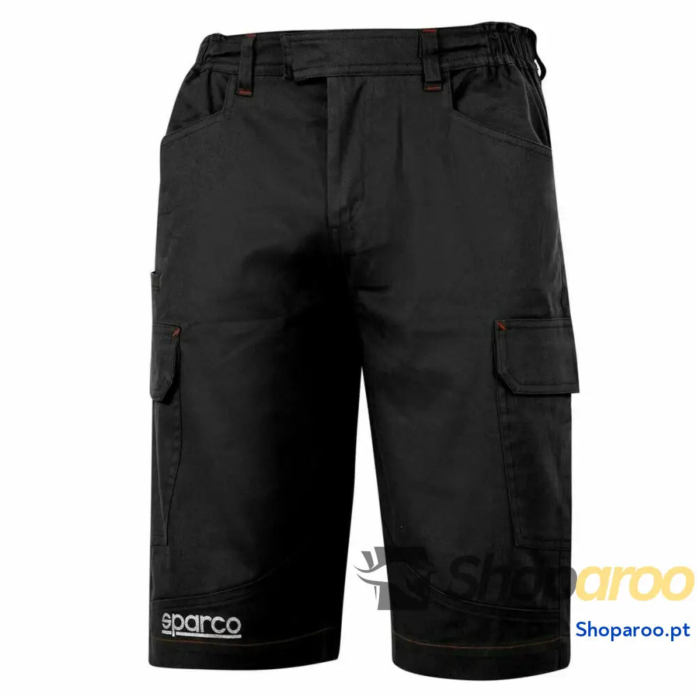 Calças curtas Sparco Preto Elástico