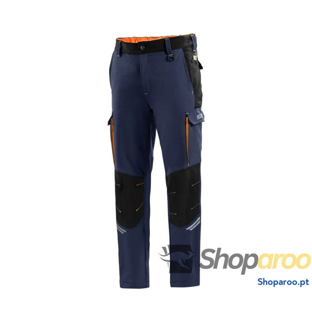 Calças Desportivas Sparco Tech TW Azul escuro Laranja