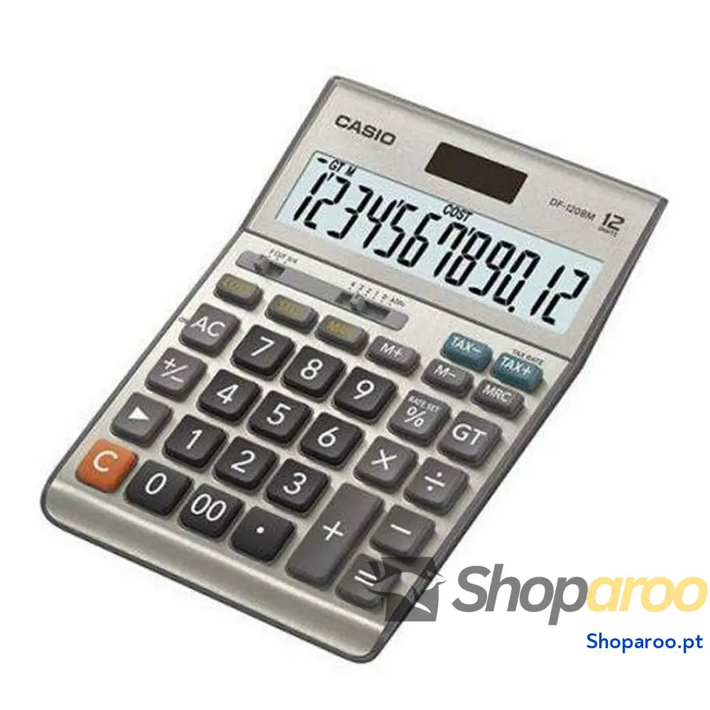 Calculadora Casio DF-120BM Cinzento Plástico