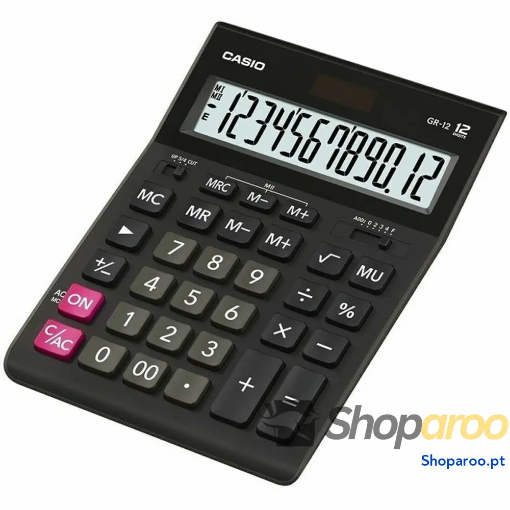 Calculadora Casio GR-12C-BK-W-EP Preto