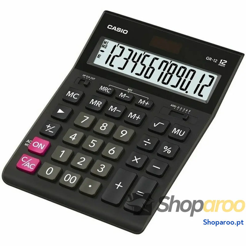 Calculadora Casio GR-12C-BK-W-EP Preto