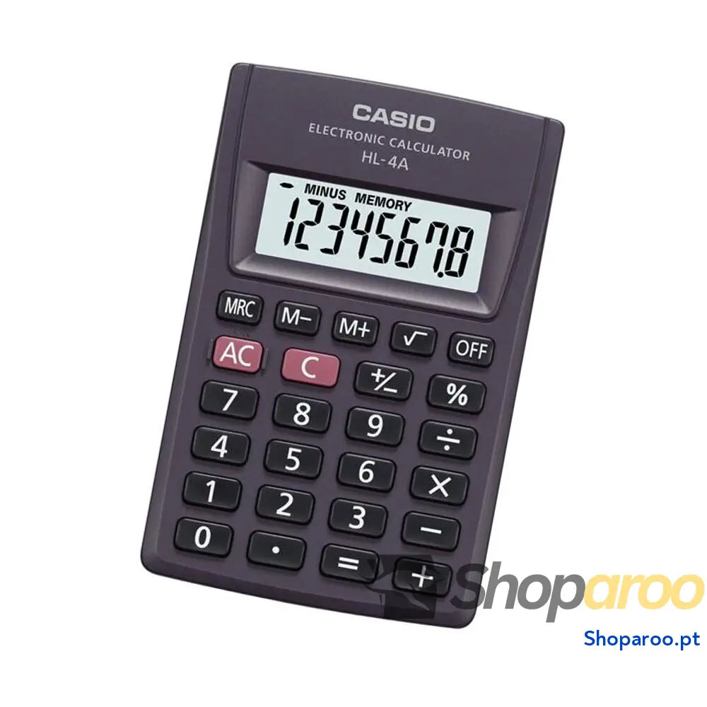 Calculadora Casio HL-4A Cinzento Resina 8 x 5 cm