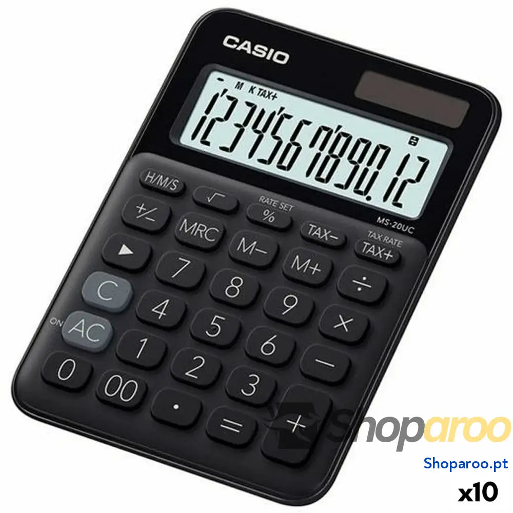 Calculadora Casio MS-20UC 2,3 x 10,5 x 14,95 cm Preto (10 Unidades)