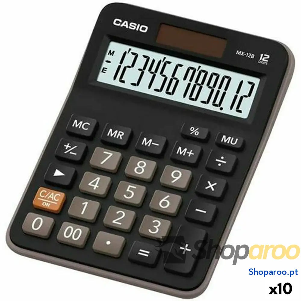 Calculadora Casio MX-12B Preto 14,7 x 10,6 x 2,9 cm (10 Unidades)