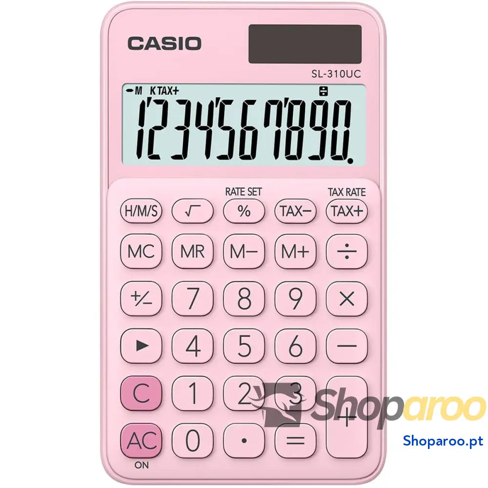 Calculadora Casio SL-310UC-PK Cor de Rosa Plástico