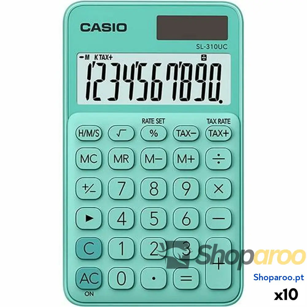 Calculadora Casio SL-310UC Verde (10 Unidades)
