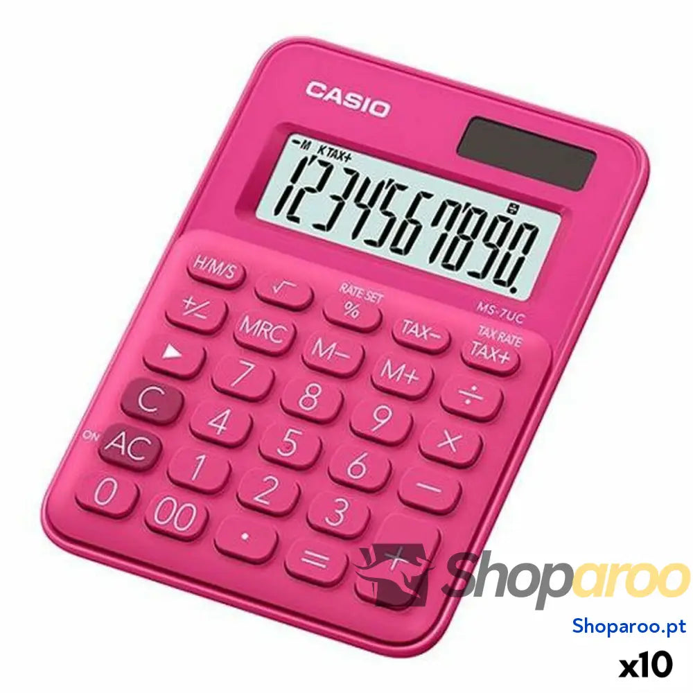 Calculadora Casio Vermelho (10 Unidades)