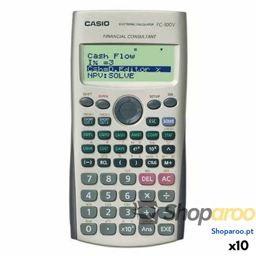 Calculadora Científica Casio FC-100V Cinzento (10 Unidades)