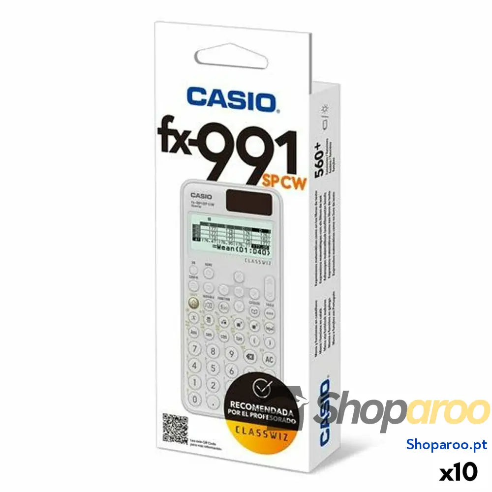 Calculadora Científica Casio FX-991SPCW (10 Unidades)