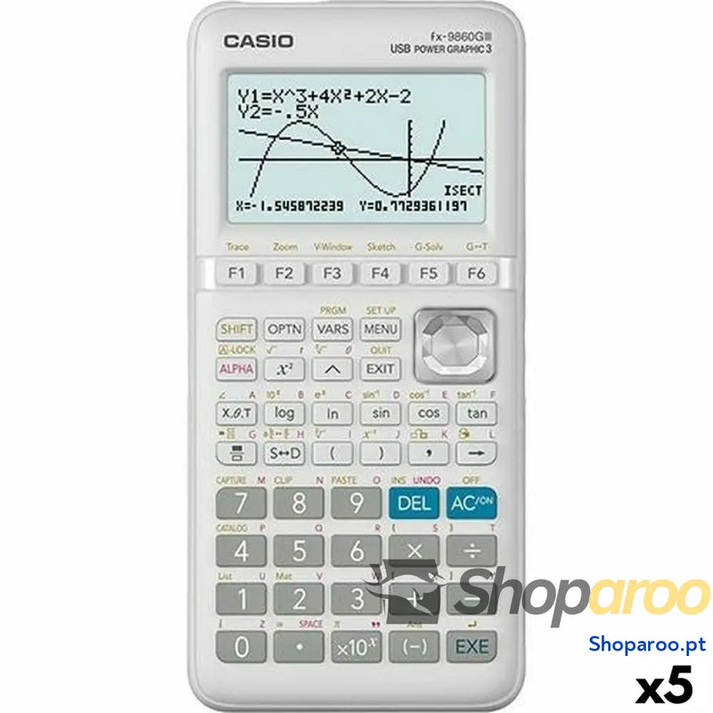 Calculadora gráfica Casio FX-9860G II Branco (5 Unidades)
