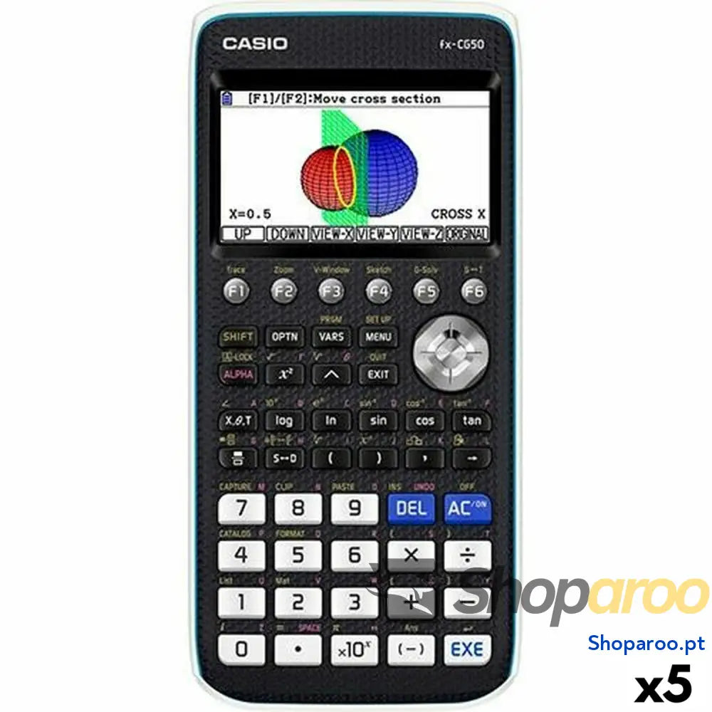 Calculadora gráfica Casio FX-CG50 18,6 x 8,9 x 18,85 cm Preto (5 Unidades)