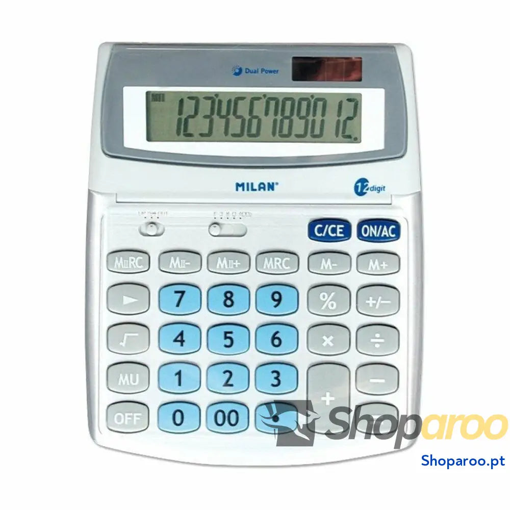 Calculadora Milan 152512BL Branco Metal