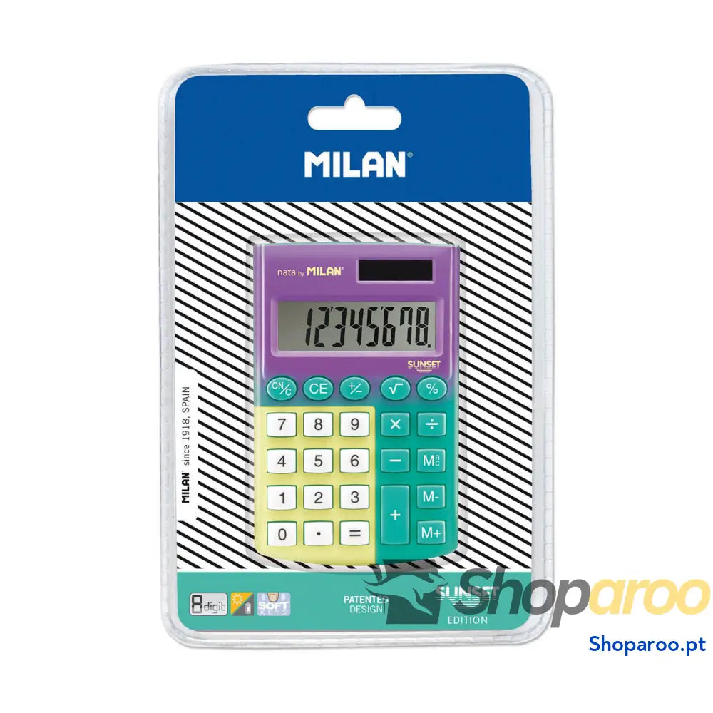 Calculadora Milan pokcket Sunset PVC
