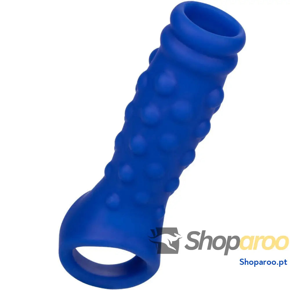 CALEXOTICS - ADMIRAL CAPA PARA PÊNIS COM FRISAS SILICONE LÍQUIDO AZUL